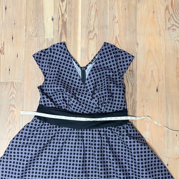 Retrolicious Vintage Retro style Polka Dots Dress with Sided Pockets Sz1X - Picture 6 of 8
